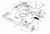 Toro 22020 - Lawnmower, 1984 (4000001-4999999) Ersatzteile HOUSING ASSEMBLY (MODEL 22015)