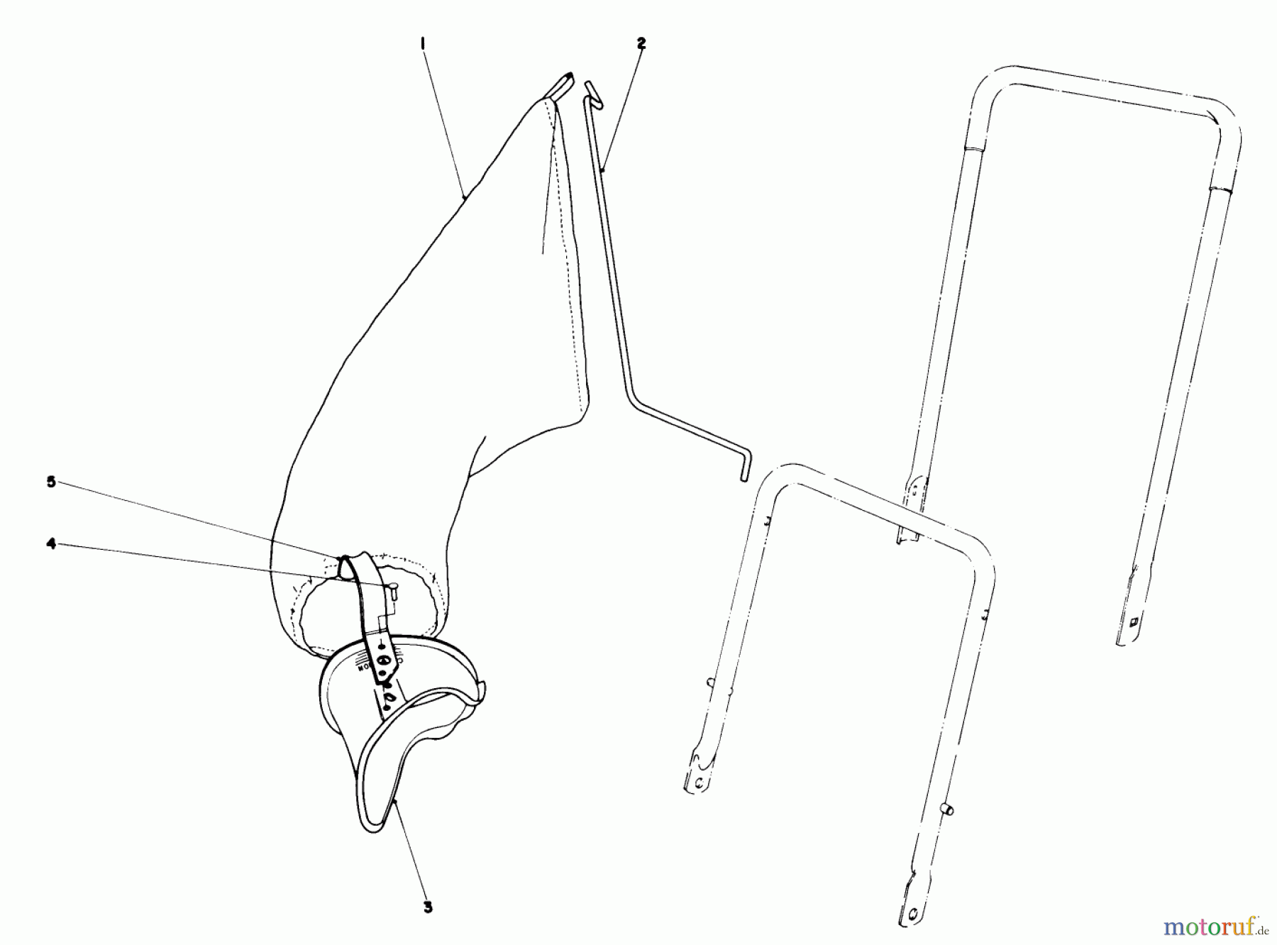 Toro Neu Mowers, Walk-Behind Seite 2 22025 - Toro Lawnmower, 1984 (4000001-4999999) GRASS BAGGING KIT NO. 38-0050 (OPTIONAL)