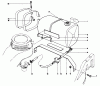 Toro 22025 - Lawnmower, 1986 (6000001-6999999) Ersatzteile GAS TANK ASSEMBLY
