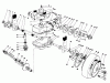 Toro 22035 - Lawnmower, 1986 (6000001-6999999) Listas de piezas de repuesto y dibujos GEAR CASE ASSEMBLY (MODEL 22035)