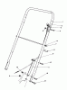 Toro 22035 - Lawnmower, 1986 (6000001-6999999) Listas de piezas de repuesto y dibujos HANDLE ASSEMBLY (MODEL 22030)