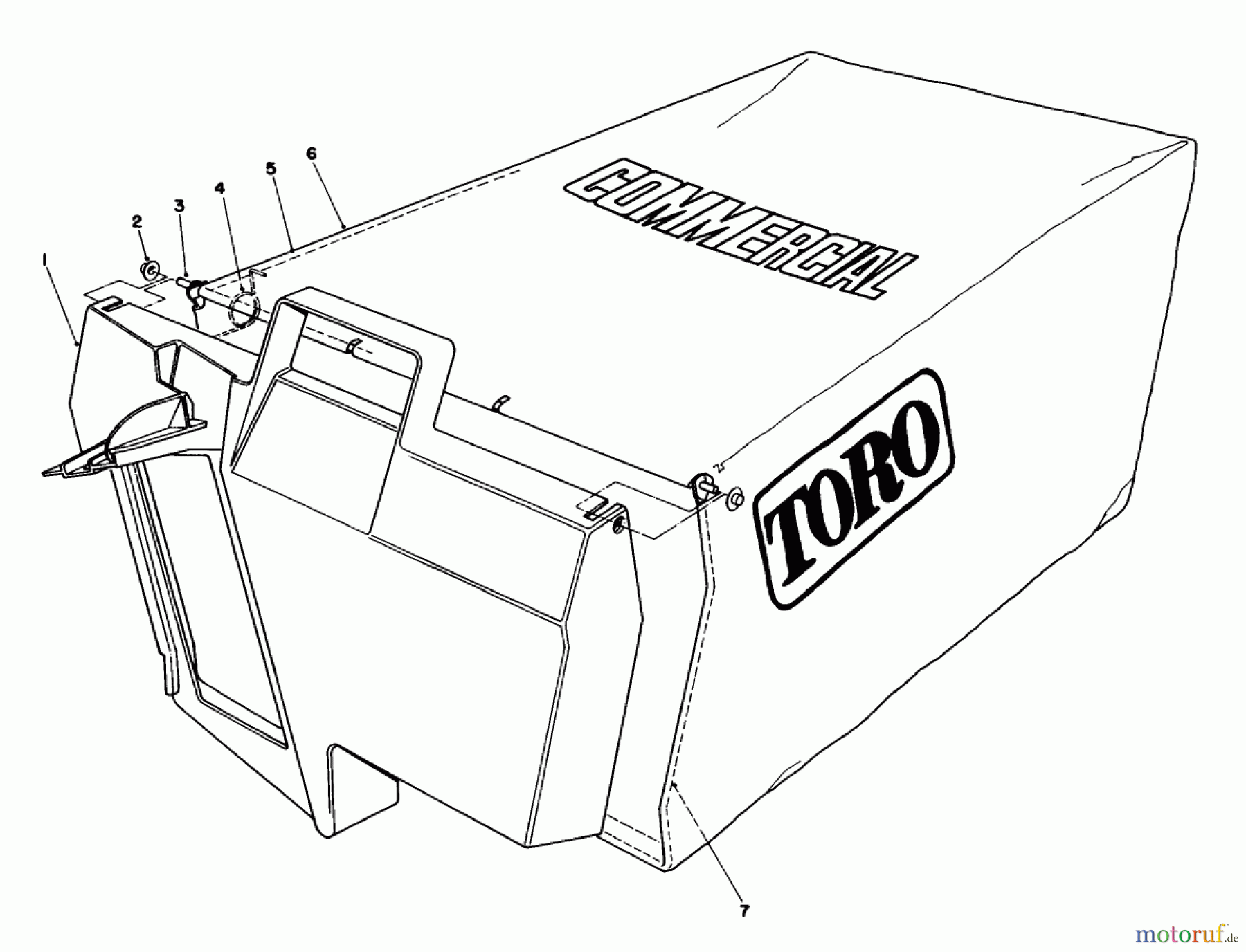  Toro Neu Mowers, Walk-Behind Seite 2 22036 - Toro Lawnmower, 1991 (1000001-1999999) GRASS BAG ASSEMBLY NO. 11-5609