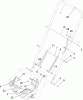 Toro 22168 - 21" Heavy-Duty Recycler/Rear Bagger Lawnmower, 2004 (240000001-240999999) Ersatzteile LOWER HANDLE ASSEMBLY
