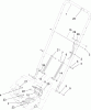 Toro 22168 - 21" Heavy-Duty Recycler/Rear Bagger Lawnmower, 2007 (270000001-270999999) Ersatzteile LOWER HANDLE ASSEMBLY