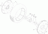 Toro 22196 - 21" Heavy-Duty Recycler/Rear Bagger Lawn Mower, 2012 (SN 312000001-312999999) Ersatzteile REAR WHEEL AND TIRE ASSEMBLY NO. 121-1379