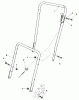 Toro 22510 - Lawnmower, 1988 (8000001-8999999) Ersatzteile HANDLE ASSEMBLY