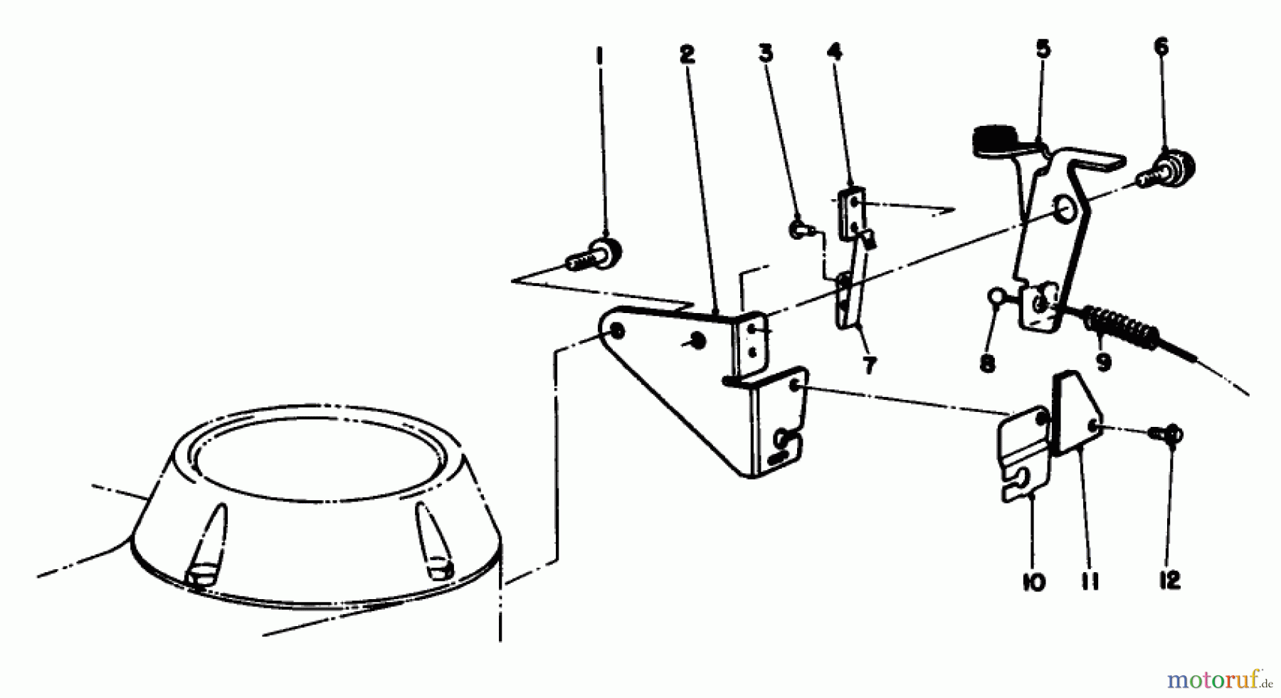  Toro Neu Mowers, Walk-Behind Seite 2 22580 - Toro Lawnmower, 1990 (0000001-0999999) BRAKE ASSEMBLY