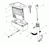 Toro 22622 - Lawnmower, 1990 (0000001-0999999) Listas de piezas de repuesto y dibujos AIR CLEANER (ENGINE MODEL NO. VMH7-4)