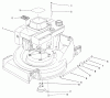 Toro 22623 - Lawnmower, 1987 (7000001-7999999) Listas de piezas de repuesto y dibujos ENGINE ASSEMBLY #1