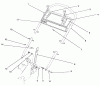 Toro 22623 - Lawnmower, 1987 (7000001-7999999) Listas de piezas de repuesto y dibujos HANDLE ASSEMBLY