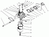 Toro 22700B - 21" Commercial, Side Discharge Mower, 1994 (49000001-49999999) Listas de piezas de repuesto y dibujos CARBURETOR ASSEMBLY (MODEL NO. 47PP3-3)