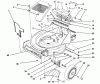 Toro 26621B - Lawnmower, 1991 (1000001-1999999) Ersatzteile HOUSING ASSEMBLY