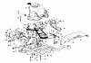 Toro 23267 - Lawnmower, 1985 (5000001-5999999) Ersatzteile ENGINE AND FRAME ASSEMBLY