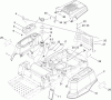 Toro 136E (RZT420H) - RZT420H Riding Mower, 2009 (290000001-290999999) Listas de piezas de repuesto y dibujos STYLING AND FUEL SYSTEM ASSEMBLY