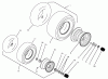 Toro 74021 (616-Z) - 616-Z Tractor, 1993 (39000001-39999999) Listas de piezas de repuesto y dibujos WHEELS & TIRES ASSEMBLY