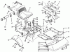 Toro 74041 (616-Z) - 616-Z Tractor, 1993 (39000001-39999999) Listas de piezas de repuesto y dibujos FENDERS, FLOOR PAN & SEAT ASSEMBLY