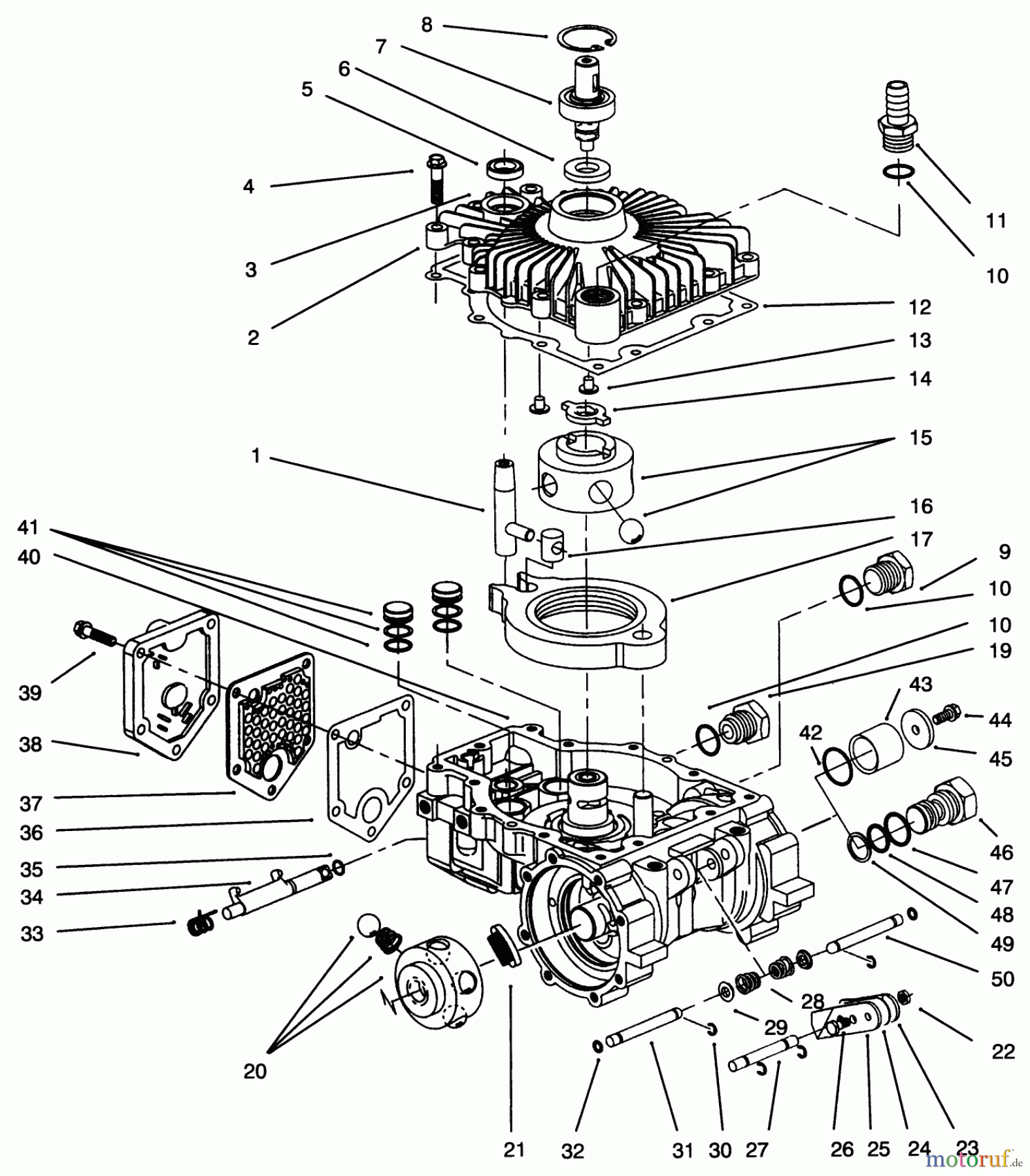  Toro Neu Mowers, Zero-Turn 74041 (616-Z) - Toro 616-Z Tractor, 1993 (39000001-39999999) TRANSMISSION ASSEMBLY EATON MODEL 781-016 #1