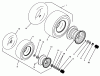Toro 74041 (616-Z) - 616-Z Tractor, 1993 (39000001-39999999) Listas de piezas de repuesto y dibujos WHEELS & TIRES ASSEMBLY