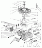 Toro 74120 (616-Z) - 616-Z Tractor, 1995 (590001-599999) Listas de piezas de repuesto y dibujos TRANSMISSION ASSEMBLY EATON MODEL 781-016 #1