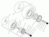 Toro 74120 (616-Z) - 616-Z Tractor, 1994 (490001-499999) Pièces détachées WHEELS & TIRES ASSEMBLY