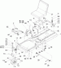 Toro 74301 (14-38Z) - 14-38Z TimeCutter Z Riding Mower, 2004 (240000001-240000893) Listas de piezas de repuesto y dibujos FRAME ASSEMBLY