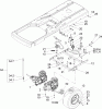Toro 74301 (14-38Z) - 14-38Z TimeCutter Z Riding Mower, 2004 (240000001-240000893) Pièces détachées HYDRO AND BELT DRIVE ASSEMBLY