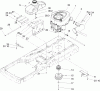 Toro 74301 (Z380) - TimeCutter Z380 Riding Mower, 2005 (250000001-250999999) Listas de piezas de repuesto y dibujos ENGINE ASSEMBLY