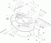 Toro 74325 (Z420) - TimeCutter Z420 Riding Mower, 2005 (250000001-250999999) Listas de piezas de repuesto y dibujos 42 INCH DECK ASSEMBLY