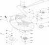 Toro 74325 (Z420) - TimeCutter Z420 Riding Mower, 2005 (250000001-250999999) Listas de piezas de repuesto y dibujos 42 INCH DECK SPINDLE AND BELT DRIVE ASSEMBLY