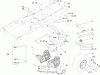 Toro 74327 (Z420) - TimeCutter Z420 Riding Mower, 2006 (260020000-260999999) Listas de piezas de repuesto y dibujos HYDRO AND DRIVE BELT ASSEMBLY