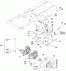 Toro 74330 (16-42Z) - 16-42Z TimeCutter Z Riding Mower, 2004 (240000001-240001179) Listas de piezas de repuesto y dibujos HYDRO AND BELT DRIVE ASSEMBLY