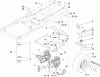 Toro 74330 (Z420) - TimeCutter Z420 Riding Mower, 2005 (250000001-250999999) Pièces détachées HYDRO AND BELT DRIVE ASSEMBLY