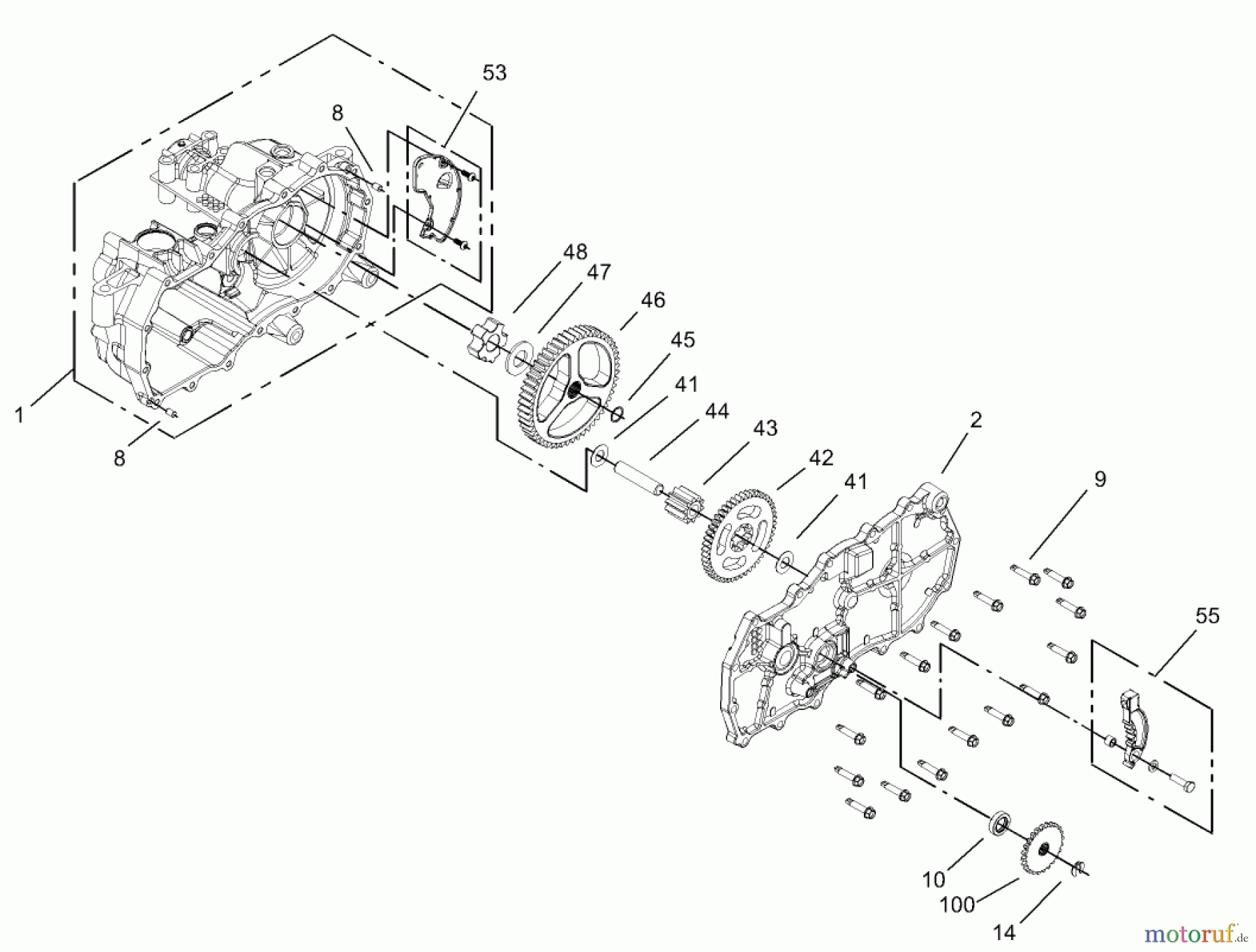  Toro Neu Mowers, Zero-Turn 74350 (17-42Z) - Toro 17-42Z TimeCutter Z Riding Mower, 2003 (230000001-230999999) HOUSING ASSEMBLY LH HYDROSTAT NO. 105-3492
