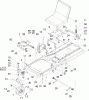 Toro 74351 (18-44Z) - 18-44Z TimeCutter Z Riding Mower, 2004 (240000001-240999999) Listas de piezas de repuesto y dibujos FRAME ASSEMBLY