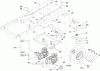 Toro 74352 (Z480) - TimeCutter Z480 Riding Mower, 2005 (250000001-250999999) Listas de piezas de repuesto y dibujos HYDRO AND BELT DRIVE ASSEMBLY