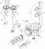Toro 74360 (Z4200) - TimeCutter Z4200 Riding Mower, 2007 (270000001-270999999) Listas de piezas de repuesto y dibujos CRANKSCASE ASSEMBLY KOHLER SV590-0019