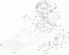 Toro 74360 (Z4200) - TimeCutter Z4200 Riding Mower, 2007 (270000001-270999999) Listas de piezas de repuesto y dibujos ENGINE AND CLUTCH ASSEMBLY