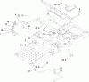 Toro 74360 (Z4200) - TimeCutter Z4200 Riding Mower, 2008 (280000001-280999999) Listas de piezas de repuesto y dibujos DECK LIFT AND SEAT SUPPORT ASSEMBLY
