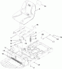 Toro 74360 (Z4200) - TimeCutter Z4200 Riding Mower, 2009 (290000001-290001198) Listas de piezas de repuesto y dibujos SEAT ASSEMBLY