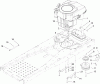Toro 74370 (Z5000) - TimeCutter Z5000 Riding Mower, 2007 (270000001-270999999) Ersatzteile ENGINE AND CLUTCH ASSEMBLY