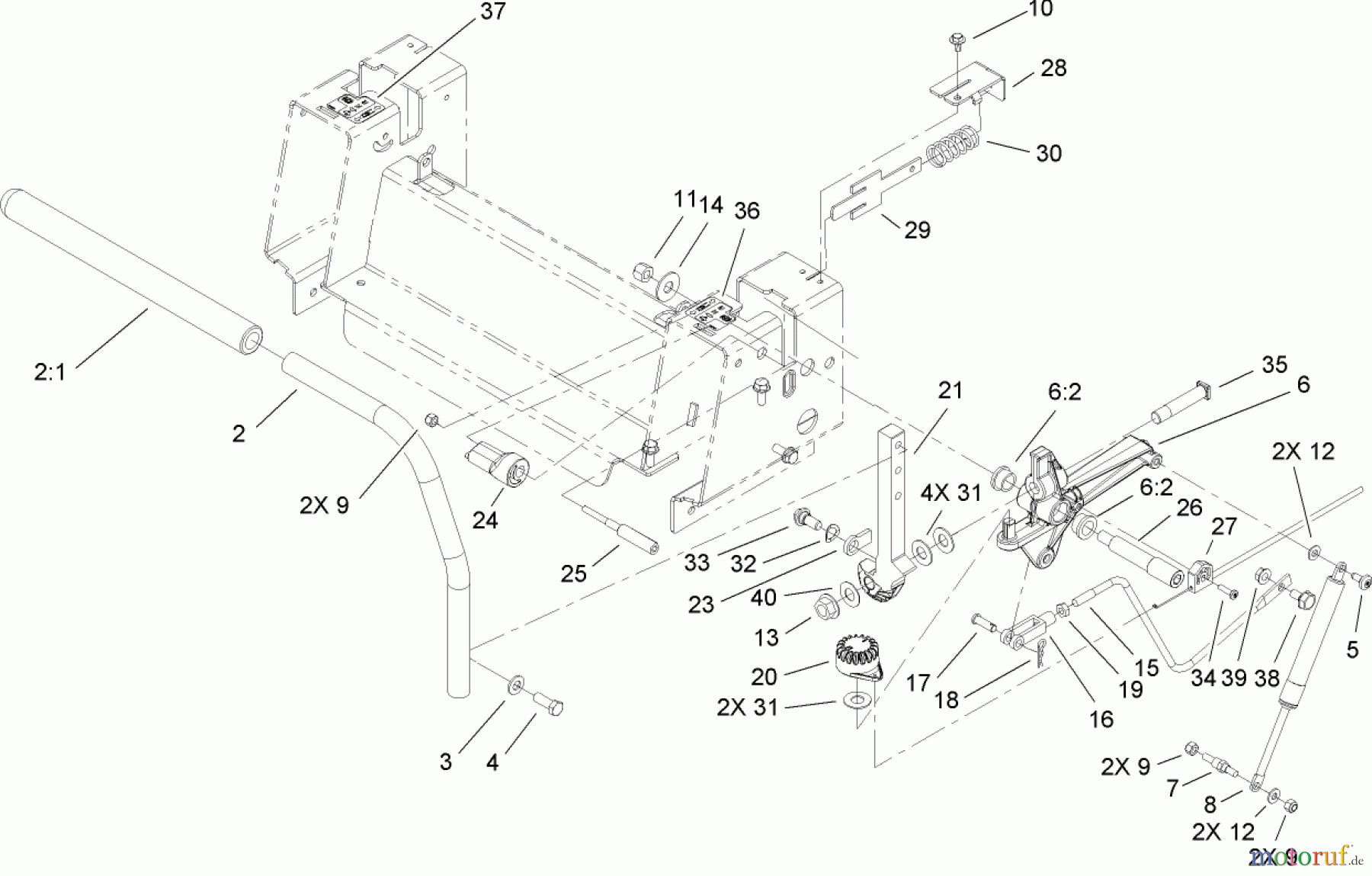 Toro Neu Mowers, Zero-Turn 74372 (Z5020) - Toro TimeCutter Z5020 Riding Mower, 2007 (270000001-270999999) CONTROL ASSEMBLY