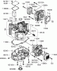 Toro 74374 (Z5040) - TimeCutter Z5040 Riding Mower, 2007 (270000001-270999999) Listas de piezas de repuesto y dibujos CYLINDER AND CRANKCASE ASSEMBLY KAWASAKI FH641V-AS31
