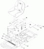 Toro 74380 (Z4200) - TimeCutter Z4200 Riding Mower, 2009 (290000001-290000325) Listas de piezas de repuesto y dibujos SEAT ASSEMBLY