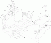 Toro 74385 (ZS 3200) - TimeCutter ZS 3200 Riding Mower, 2012 (SN 312000001-312999999) Listas de piezas de repuesto y dibujos BODY STYLING AND FUEL POD ASSEMBLY