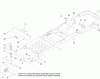 Toro 74385 (ZS 3200) - TimeCutter ZS 3200 Riding Mower, 2012 (SN 312000001-312999999) Listas de piezas de repuesto y dibujos MAIN FRAME AND CASTER WHEEL ASSEMBLY