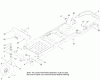 Toro 74386 (ZS 4200) - TimeCutter ZS 4200 Riding Mower, 2012 (SN 312000001-312999999) Listas de piezas de repuesto y dibujos FRAME, FRONT AXLE AND CASTER WHEEL ASSEMBLY