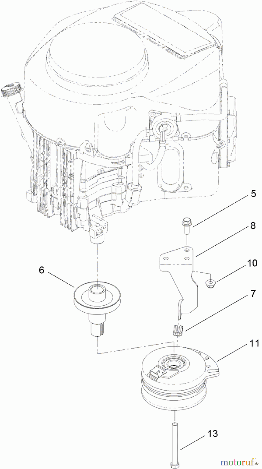 Toro Neu Mowers, Zero-Turn 74388 (ZS 3200S) - Toro TimeCutter ZS 3200S Riding Mower, 2012 (SN 312000001-312999999) CLUTCH ASSEMBLY