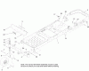 Toro 74389 (ZS 4200S) - TimeCutter ZS 4200S Riding Mower, 2012 (SN 312000001-312999999) Listas de piezas de repuesto y dibujos FRAME, FRONT AXLE AND CASTER WHEEL ASSEMBLY