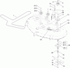 Toro 74398 (Z5035) - TimeCutter Z5035 Riding Mower, 2010 (310000001-310999999) Listas de piezas de repuesto y dibujos 50 INCH DECK SPINDLE, BELT AND BLADE ASSEMBLY