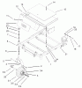 Toro 74401 (17-44ZX) - 17-44ZX TimeCutter ZX Riding Mower, 2003 (230000001-230999999) Listas de piezas de repuesto y dibujos FRONT FRAME ASSEMBLY